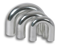 2.75" U Bend Pipe - Polished Aluminum